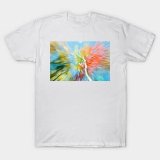 Vibrant nature abstract zoom blur T-Shirt